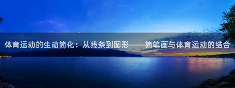 一竞技官网下载平台注册：体育运动的生动简化：从线条到图形——