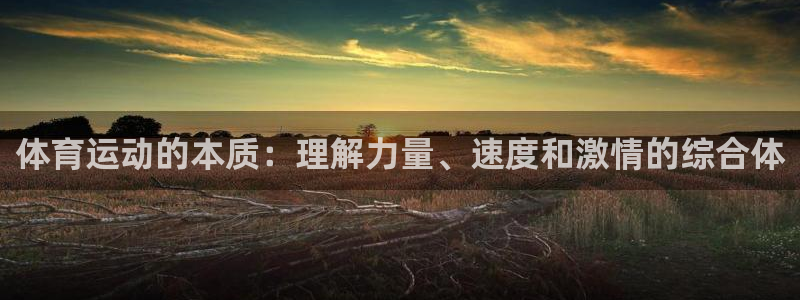 一竞技官方正版app神州:体育运动的本质:理解力量、速度和激